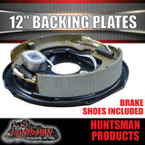 4x 12" Trailer Caravan Electric Brake Backing Plates. Quality Strong Magnets