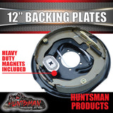 4x 12" Trailer Caravan Electric Brake Backing Plates. Quality Strong Magnets