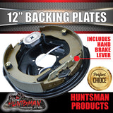 4x 12" Trailer Caravan Electric Brake Backing Plates. Quality Strong Magnets