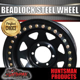 16X8 Beadlock 6 STUD BLACK STEEL WHEEL -23 OFFSET