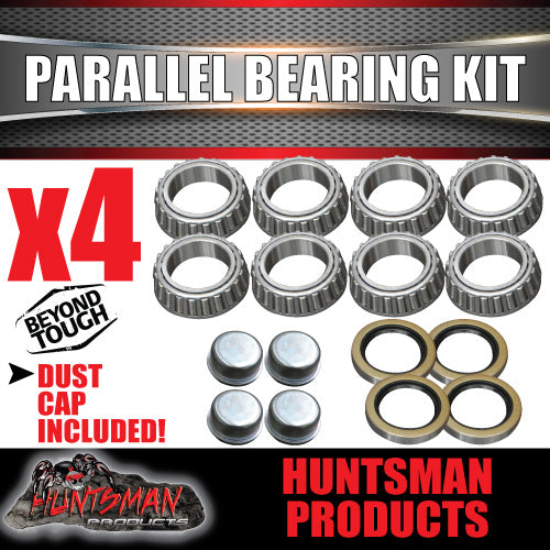 x4 Ford Parallel 68149 Trailer Wheel Bearing Kits With Oil Seal & Dust Cap 1600kg