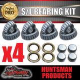 x4 (S/L) Ford Trailer Wheel Bearing Kits With Oil Seals & Dust Caps