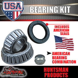 x2 Dacromat Ford Pattern Trailer Hubs American Bearing L68149 & L44649