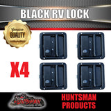 4x Black Stainless Caravan RV Motorhome Trailer Canopy Lock. Pull Down Up Handle