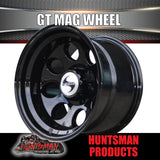 15X10 -44 Black GT Alloy Mag Wheel Rim 4x4 4WD 6/139.7 PCD. Fits Patrol Landcruiser