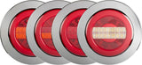 Roadvision LED Rear Reverse Tail Light Chrome Ring BR152RWC Reverse Tail Indicator