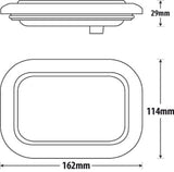 Roadvision Stop Tail Rectangle LED Rear Light BR160R