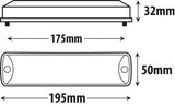 Roadvision Stop/Tail/Indicator/Reverse LED Trailer Truck Rear Strip Light Lamp BR200LRARW