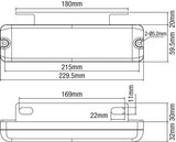 x2 Roadvision LED Rear Combination Trailer & Tray ute Lamp & Mount Kit br230arw