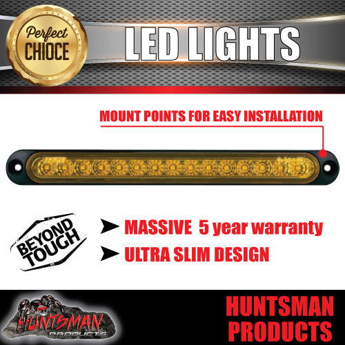 Roadvision LED Rear Ultra Slim Indicator Strip Light. 252mm x 28mm