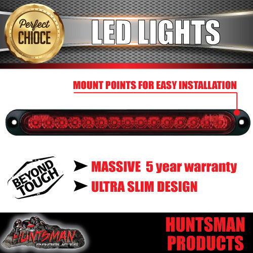 Roadvision LED Rear Ultra Slim Stop/Tail Strip Light. 252mm x 28mm
