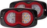 x2 Roadvision LED Rear Combination Tail Light 10-30V Stop/Tail/Ind BR800LR