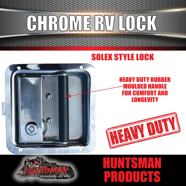 Stainless Steel Caravan RV Motorhome Trailer Canopy Lock. Pull Down Up Handle