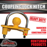 Heavy Duty Tow Ball Trailer Caravan Coupling Lock Hitch.