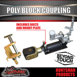 Trailer Caravan Override Poly Block Coupling + 3/4" Master Cylinder & Mount Kit. CTA Approved