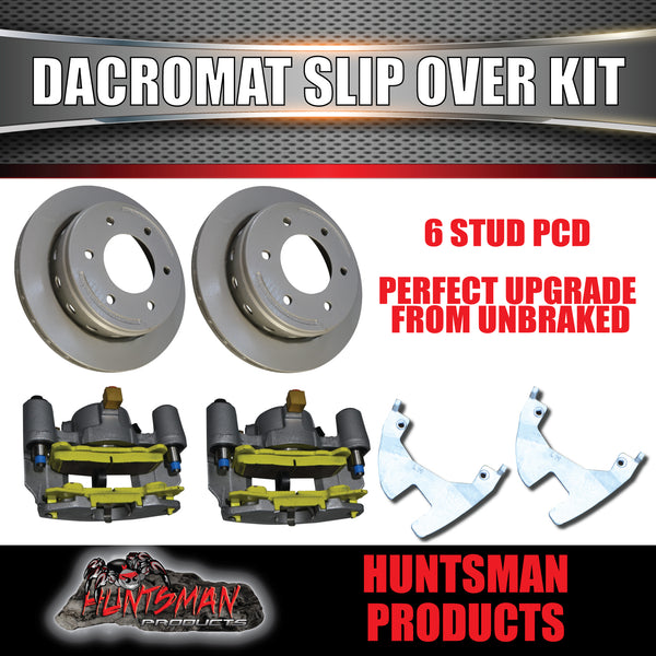 12" L/C Stud Dacromet Ventilated Trailer Caravan Hydraulic Disc Brake Kit