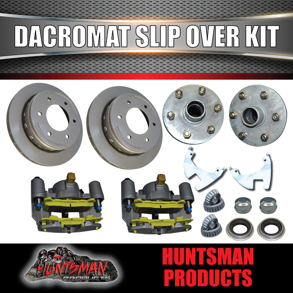 2000Kg 12" L/C Dacromet Boat Trailer Caravan Hydraulic Ventilated Disc Brake Kit