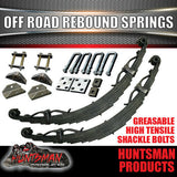 2000KG DIY Off Road Trailer Kit. Outback Springs, 12" Electric Brakes Solid Axle