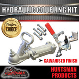 9" Trailer Hydraulic Drum Brake Kit + Coupling & Fitting Kit. 5 & 6 Stud