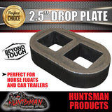 2.5" Drop axle plate suits 45mm square trailer Caravan axle. 30mm thick