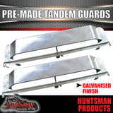 Pre Made Tandem Galvanised Boat Trailer Guards & Rocker Roller Hanger Set
