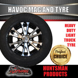 16x7 6 Stud Trailer Caravan Havoc Alloy Rim & 225/75R16C Tyre. 225 75 16