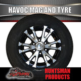 15" 6 Stud Trailer Caravan Havoc Alloy Rim & 195R15C Tyre. 195 15