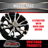 16X7 6 Stud Havoc Trailer Caravan Alloy Mag Wheel.