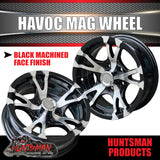 14X5.5 Caravan Trailer Havoc Alloy Mag Wheel: suits HT Holden pattern