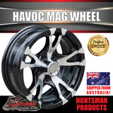 14X5.5 Caravan Trailer Havoc Alloy Mag Wheel: suits HT Holden pattern