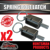 X2 Truck Trailer 4x4 Extremely Heavy Duty Spring Bolt Latch. 16mm Pin.