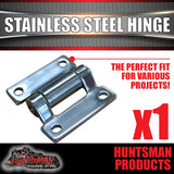 x1 Stainless Steel Butterfly Door Hinge (59mm x 60mm)