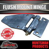 x2 Stainless Steel Flush Mount Hinge with Grease Nipple.