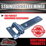 x2 Stainless Steel Flush Mount Hinge For Truck Trailer Boat Box Cabinet