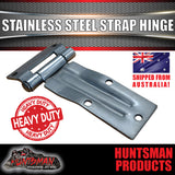 x1 large Stainless Steel Strap Style Hinge.