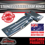 x2 large Stainless Steel Strap Style Hinge.