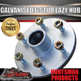 x2 Galvanised 6 stud 6/139.7 PCD Trailer Hubs & Slimline (Ford) Bearing Kits suit Landcruiser Pattern