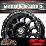 17x8.5 Imitation Beadlock Alloy Mag Wheel 6/139.7 Black finish. 0 Offset