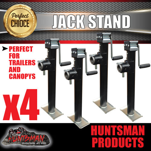 x4 caravan trailer canopy jack stands 907kg rated each. 385mm extension 050101