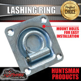 10x Zinc Plated Lashing Ring tie Down Anchor Points. 105mm x 95mm For Truck Trailer