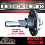 2X Trailer 4wd 6 Stud hubs 6/139.7 2000kg Fit to machined to sleeve Stub Axles