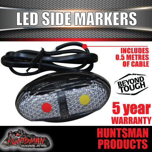 8x Roadvision clearance LED Side Marker Light 2.5m Cable