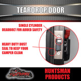 Caravan Teardrop Access Security Side door. LHS Hinge