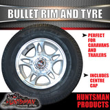 14" Ford pattern Caravan Trailer Bullet Alloy Wheel & 195R14C Tyre. 195 14