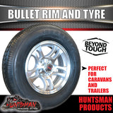 14" Bullet Caravan Trailer Alloy & 185R14C Tyre suits Ford pattern. 185 14