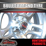 14" Bullet Caravan Trailer Alloy & 185R14C Tyre suits Ford pattern. 185 14