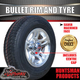 16" 6 stud Bullet Alloy Mag Wheel & 225/75R16C Tyre. Caravan Camper Trailer