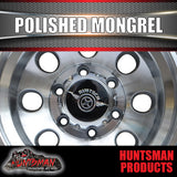 15X10 -44 Mongrel Alloy Mag Rim 6/139.7 pcd Polished Fits Toyota, Patrol etc