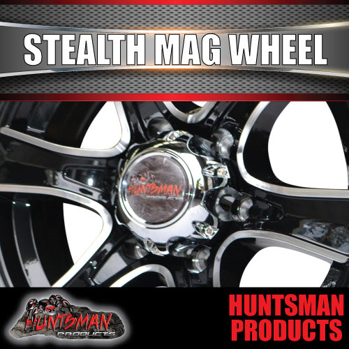Compass Rv Mag Wheel 15x6 6 Stud Stealth Alloy Mag Wheel. Caravan Camper Trailer Boat Jetski ...