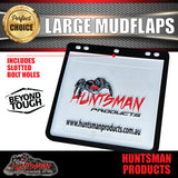 2x LARGE HUNTSMAN PRODUCTS TRUCK TRAILER 4wd & CARAVAN MUD FLAPS